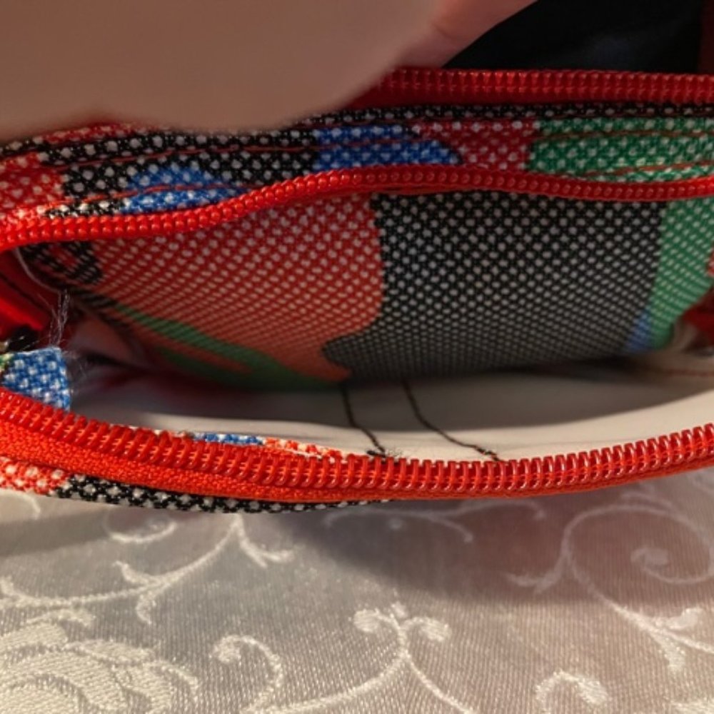 Colorful Sport printed canvas fanny pack. NWOT - Picture 3 of 10